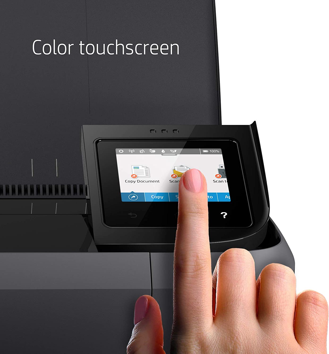 HP OfficeJet 250 All-in-One Portable Printer with Wireless & Mobile Printing, Works with Alexa (CZ992A) Black - Image 8